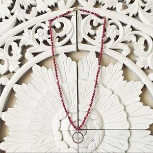 Purple beaded necklace